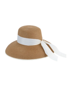 Hepburn Fashion Straw Hat HA320133 LIGHT TAN